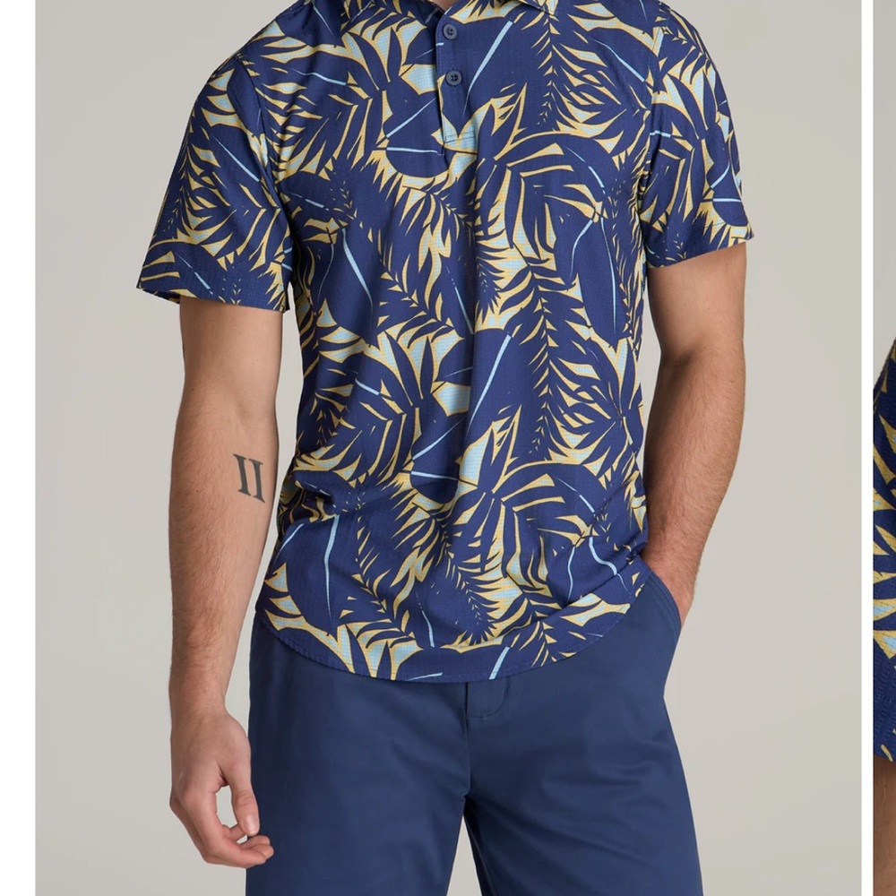 2 Tropical Performance Polos for Men 6’5 and Taller